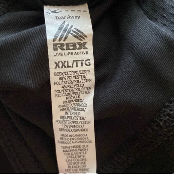 RBX Black Skort with Compression Shorts in Mesh Knit - Picture 7 of 8